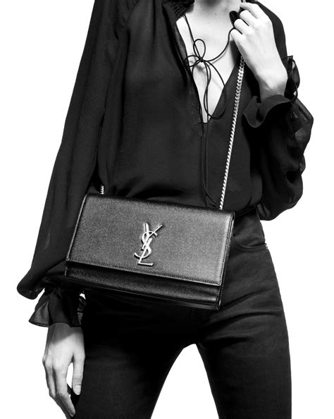 kate medium ysl grain de poudre shoulder bag|saint laurent kate medium crossbody.